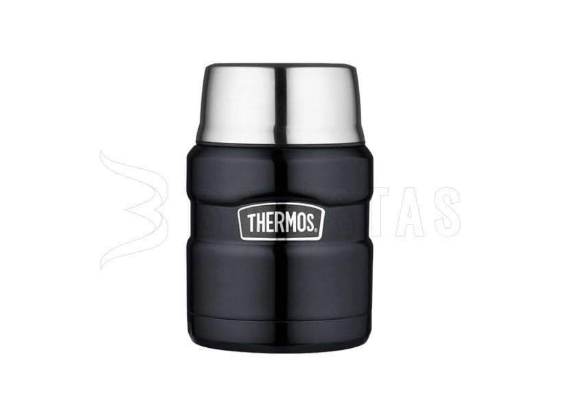 Thermos pour aliments avec cuillère Thermos King 0,47 l graphite