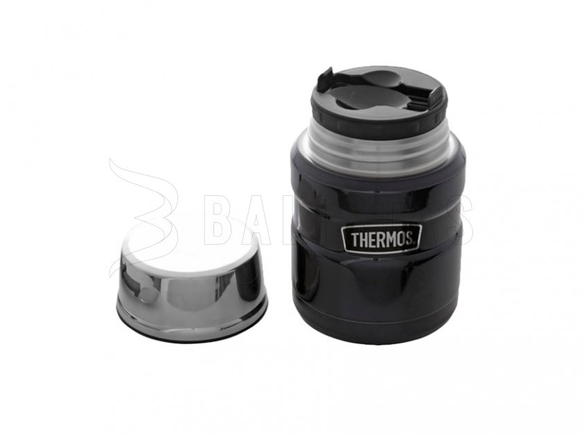 Thermos pour aliments avec cuillère Thermos King 0,47 l graphite