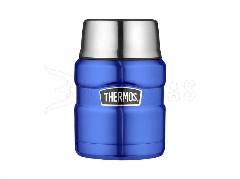 Thermos alimentaire avec cuillère Thermos King 0,47 l bleu