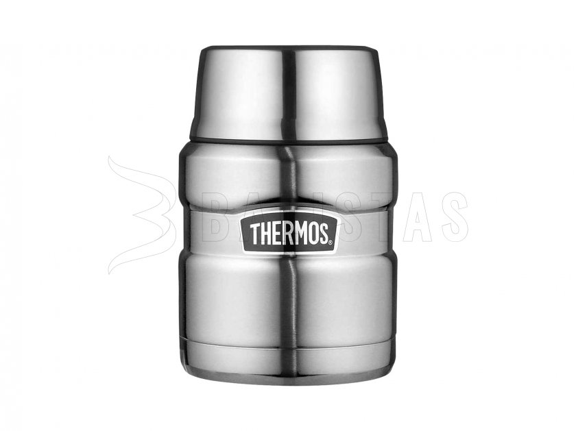 Thermos pour aliments avec cuillère Thermos King 0,47 l steel