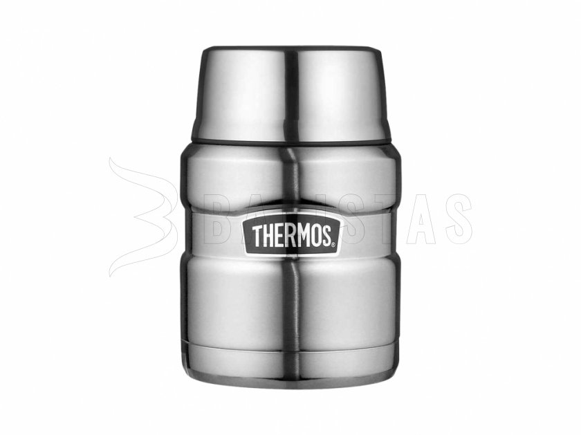 Thermos pour aliments avec cuillère Thermos King 0,47 l steel
