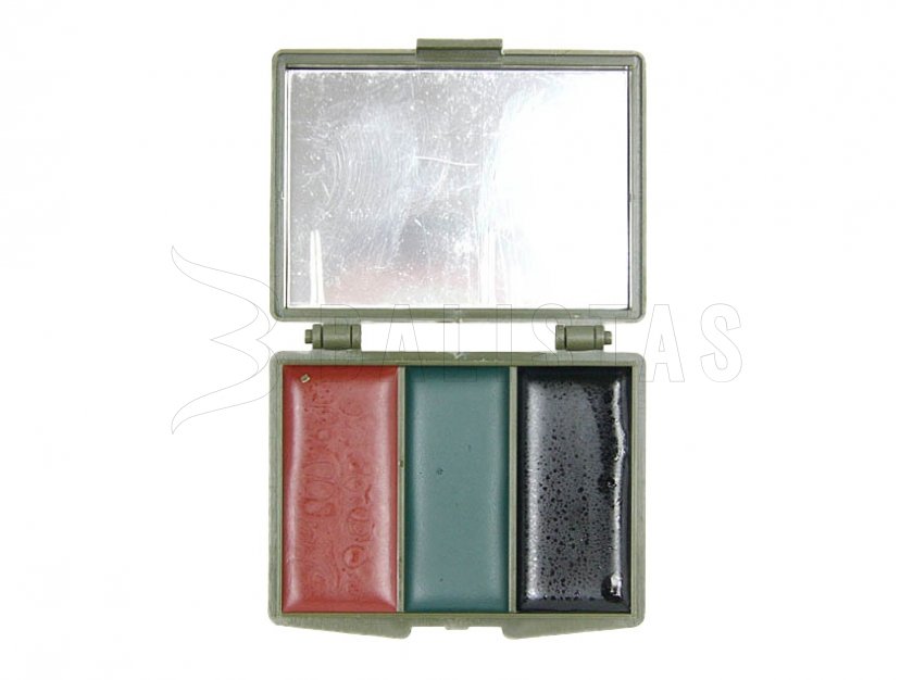 Peinture de camouflage MFH 3 - couleurs avec miroir