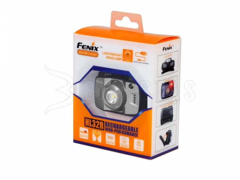 Lampe frontale à LED Fenix HL32R gris