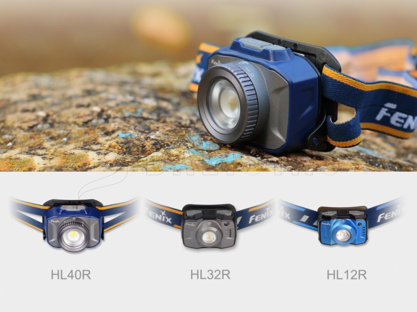 Lampe frontale à LED Fenix HL32R gris