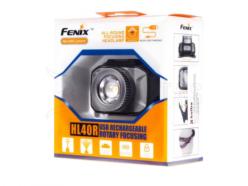Lampe frontale Fenix HL40R LED grise