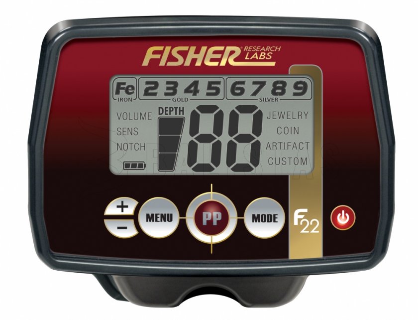 Détecteur de métaux Fisher F22 11'' DD
