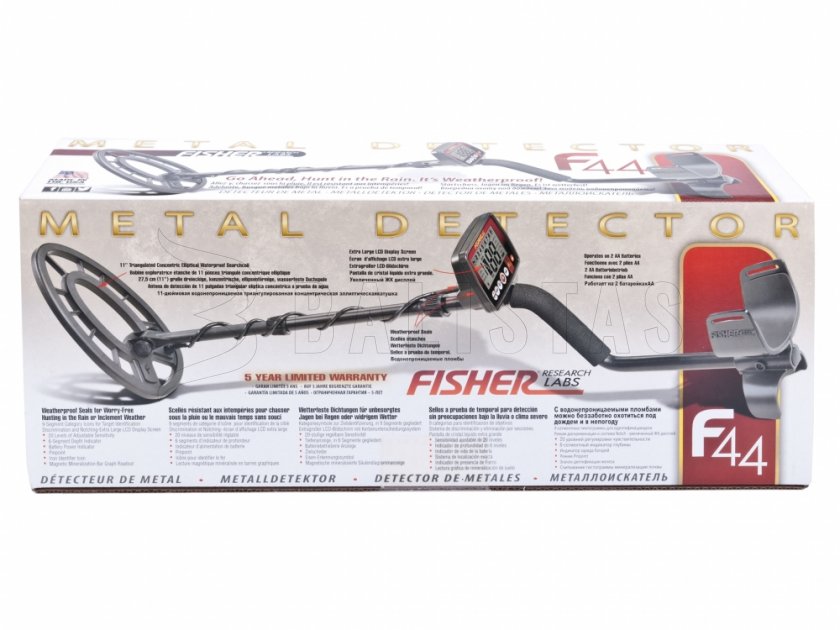 Détecteur de métaux Fisher F44 11'' DD