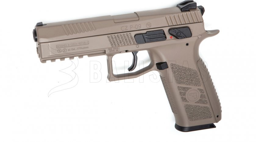 Pistolet à air comprimé ASG CZ P-09 FDE Blowback 4,5mm