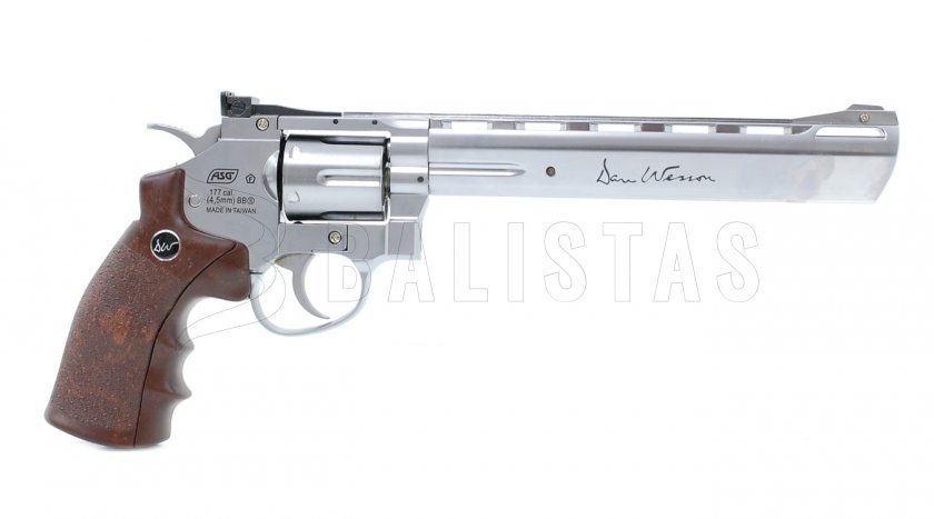 Revolver à air comprimé ASG Dan Wesson 8" Silver 4,5mm