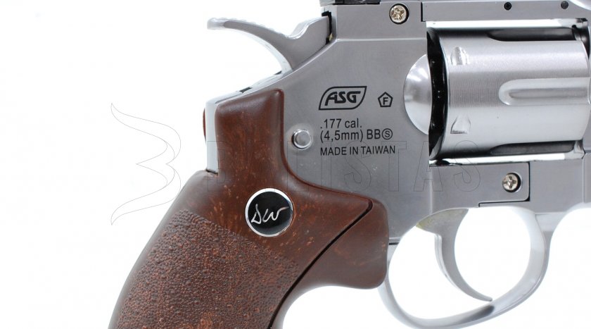 Revolver à air comprimé ASG Dan Wesson 8" Silver 4,5mm