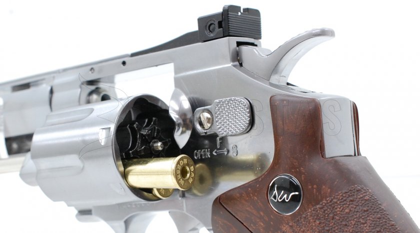Revolver à air comprimé ASG Dan Wesson 8" Silver 4,5mm