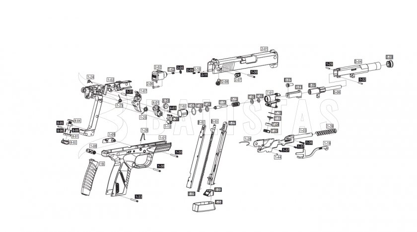 Pistolet à air comprimé ASG Bersa BP9CC 4,5mm