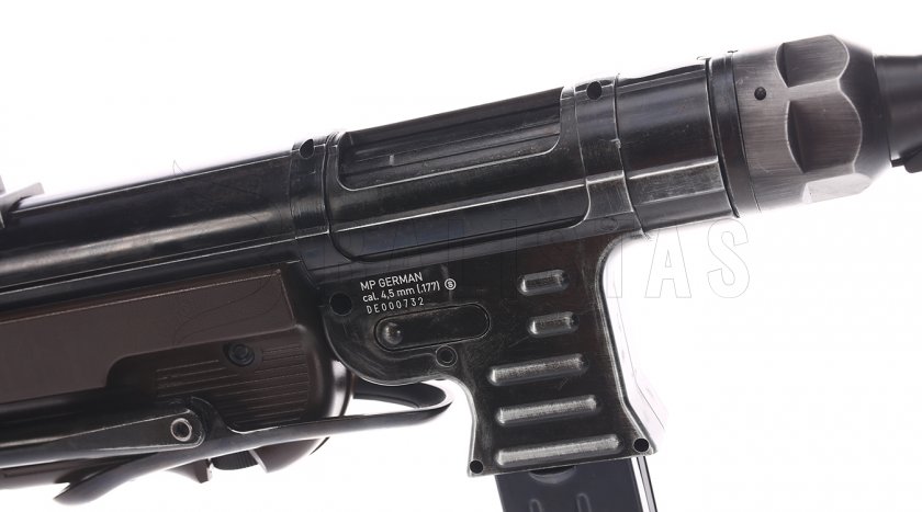 Pistolet-mitrailleur à air comprimé Umarex Legends MP40 GLE Full-Auto 4,5mm