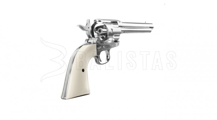 Revolver à air comprimé Umarex Colt SAA .45 Diabolo nickel 4,5 mm