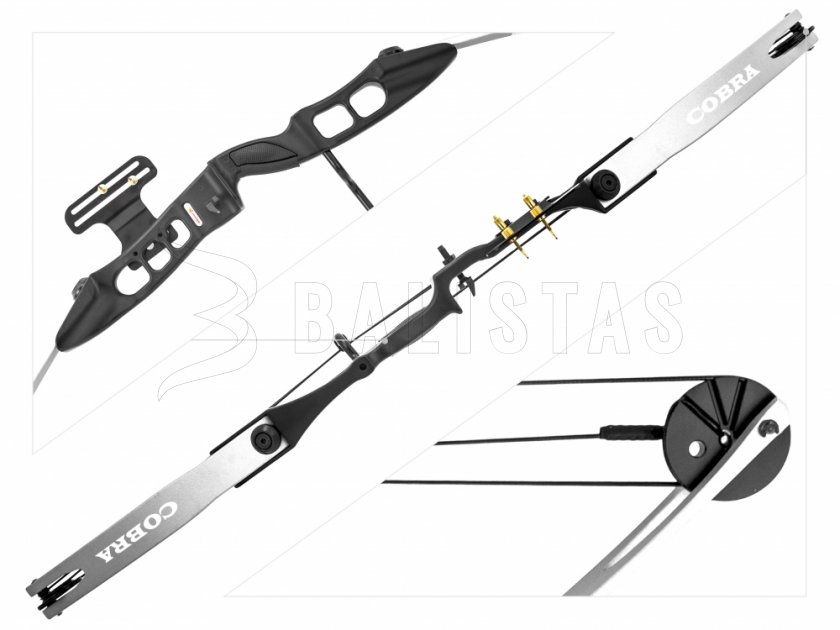 Arc Perfect Line Cobra à poulies 55lb argenté gaucher