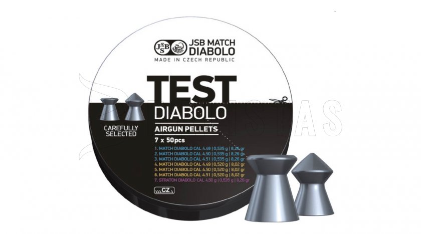Diabolo JSB Match Test Middle Weight 4,5mm 350pcs