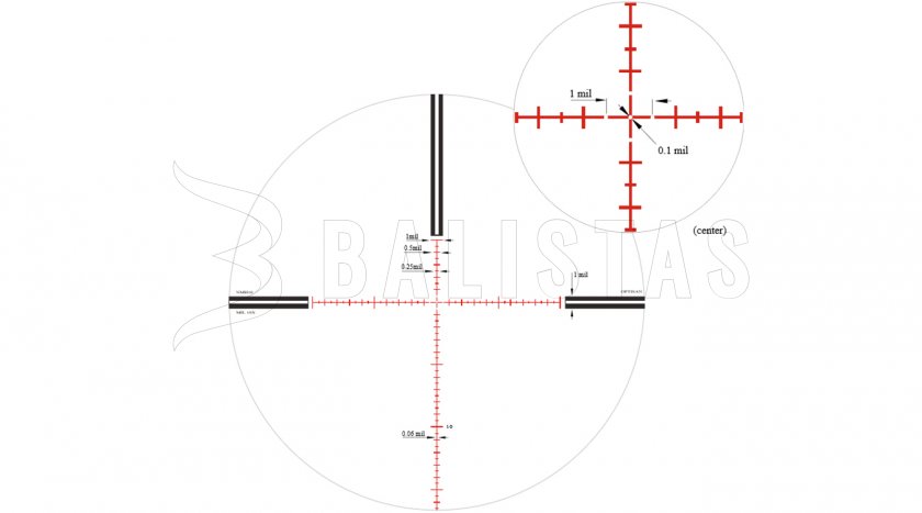 Lunette de visée Optisan EVE 3-12x44Pi (MIL-NMH10X)