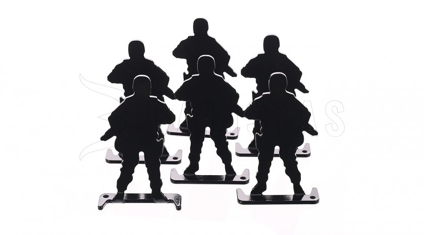 Cibles Venox soldats métalliques 6 pcs