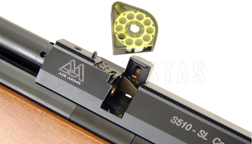 Carabine à air comprimé Air Arms S510 4,5mm Noyer Gaucher