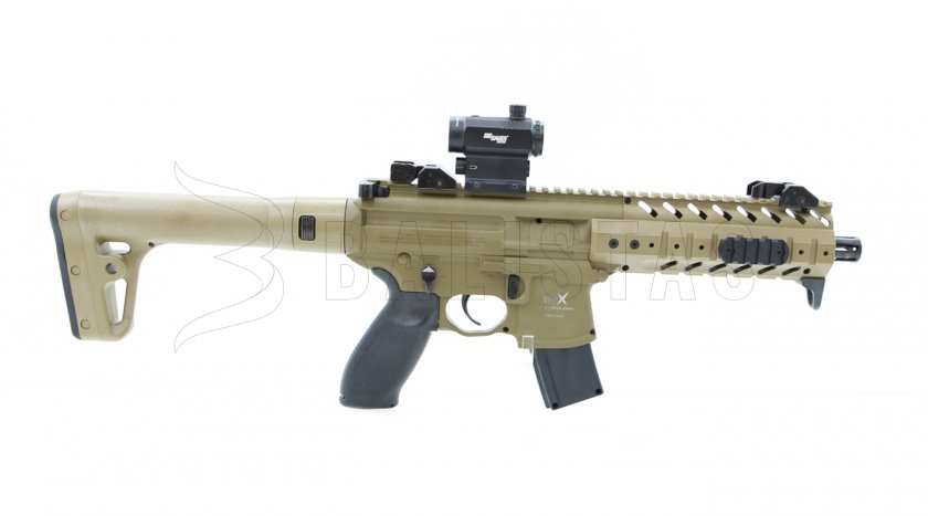 Carabine à air Sig Sauer MPX 4,5mm FDE Sand avec collimateur