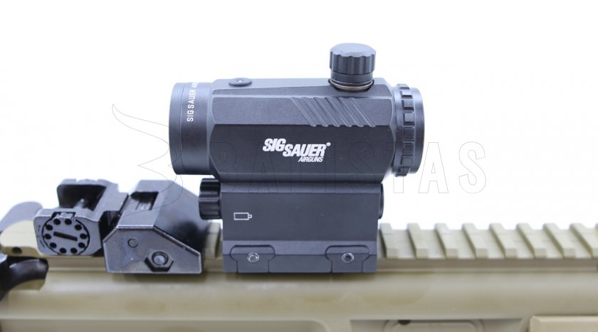 Carabine à air Sig Sauer MPX 4,5mm FDE Sand avec collimateur