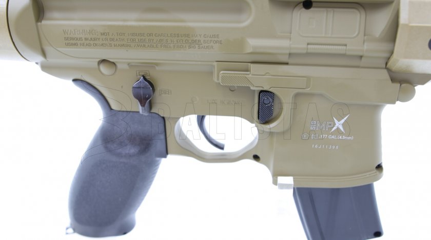 Carabine à air Sig Sauer MPX 4,5mm FDE Sand avec collimateur