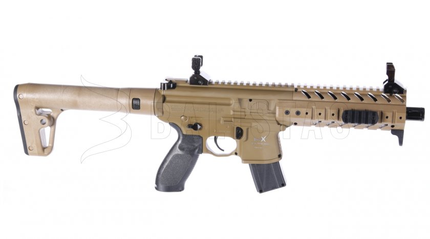 Carabine à air Sig Sauer MPX 4,5mm FDE Sand avec collimateur