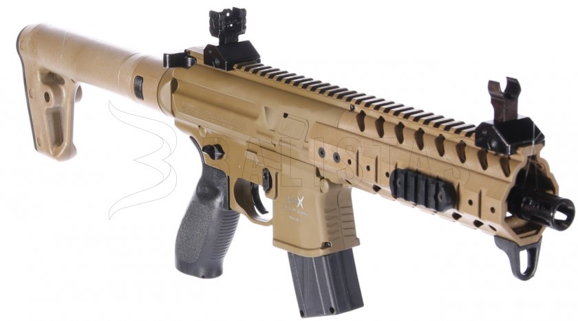 Carabine à air Sig Sauer MPX 4,5mm FDE Sand avec collimateur