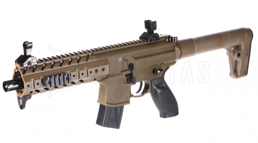 Carabine à air Sig Sauer MPX 4,5mm FDE Sand avec collimateur