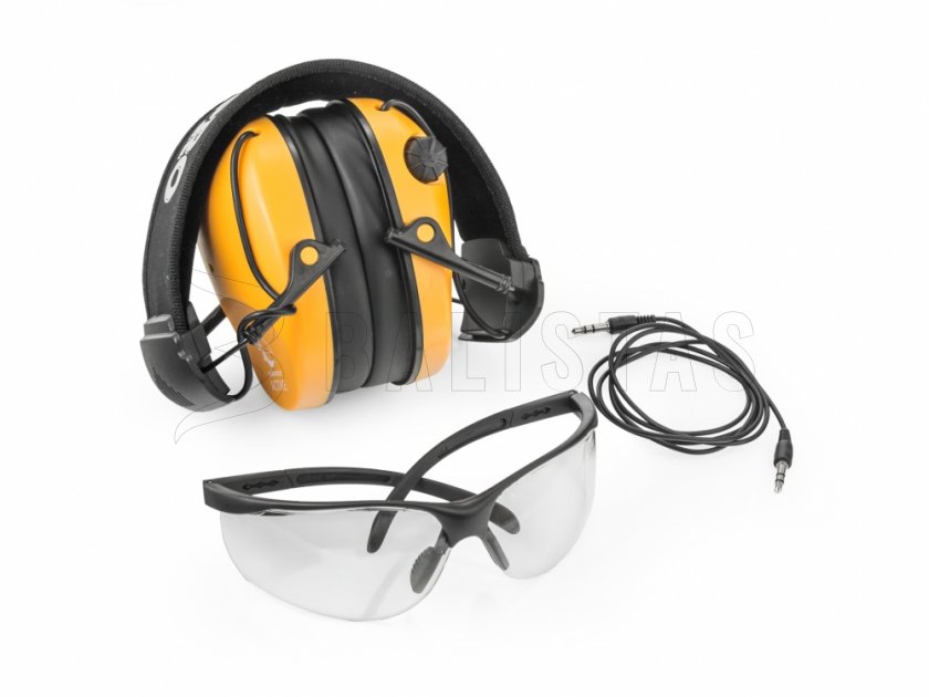 Casque RealHunter Aktivní Pro orange + lunettes