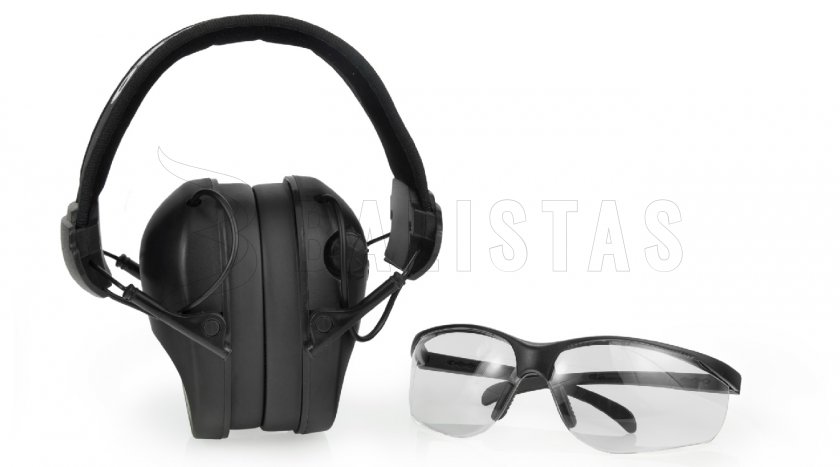 RealHunter Active Pro Noir Casque + Lunettes