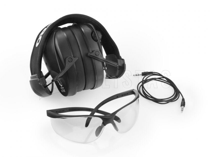 RealHunter Active Pro Noir Casque + Lunettes