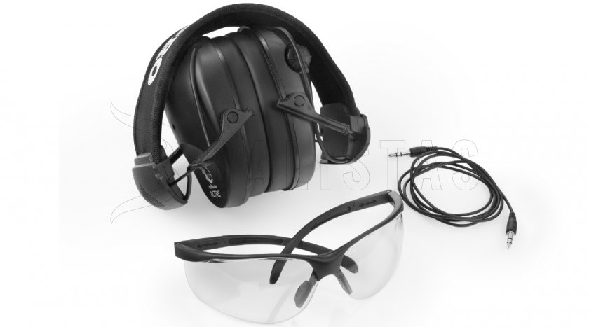 RealHunter Active Pro Noir Casque + Lunettes