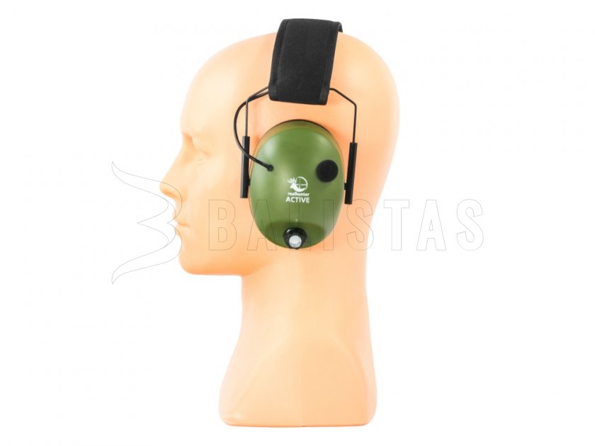 Casque d'écoute RealHunter Active Olive