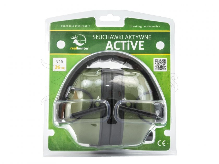 Casque d'écoute RealHunter Active Olive
