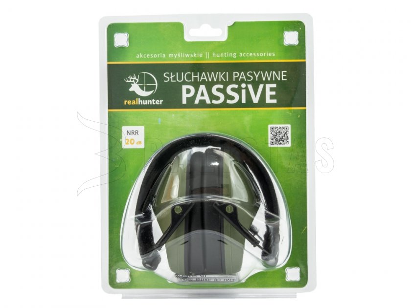 Casque d'écoute RealHunter Passive Olive