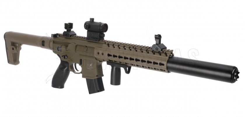 Carabine à air Sig Sauer MCX FDE 4,5mm avec collimateur