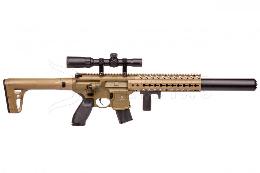 Carabine à air Sig Sauer MCX FDE 4,5mm avec lunette