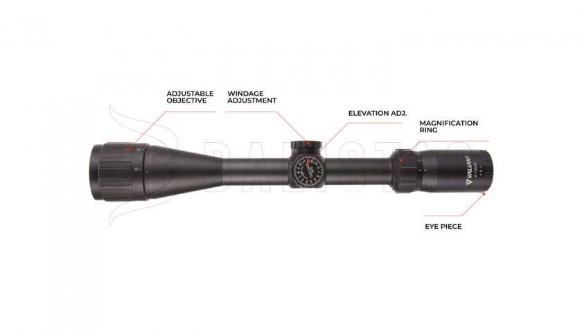Lunette de tir Valiant Themys 4-12x40 AO RAQ