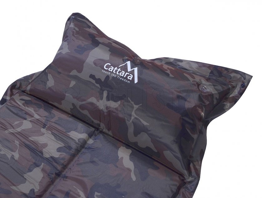 Matelas autogonflant Cattara Navy 2,5cm avec oreiller