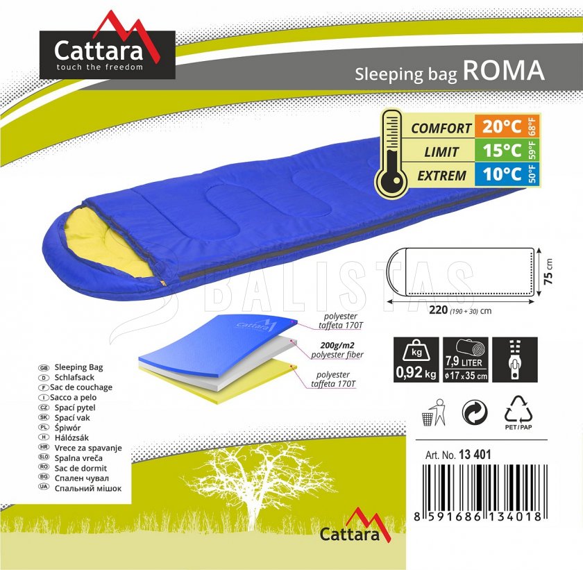 Sac de couchage Roma 200cm