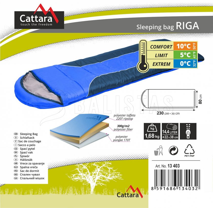 Couverture sac de couchage Riga 210cm