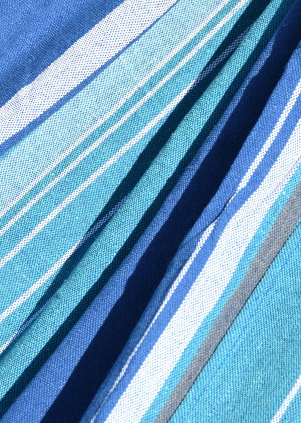 Hamac TEXTIL 200x100 cm bleu-blanc