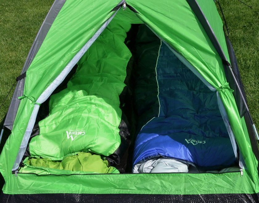 Tente ZAGOR pour 2 personnes 200x120x100 cm PU1500mm
