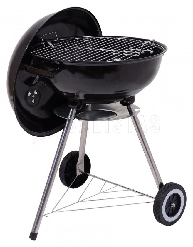 Barbecue au charbon de bois à couvercle Bari 46 cm