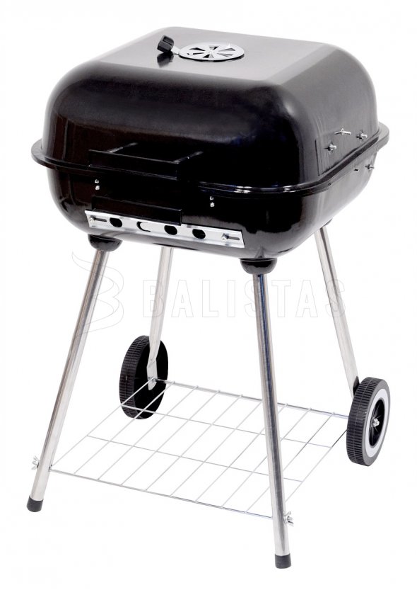 Barbecue au charbon de bois rectangulaire Trapani 46 cm