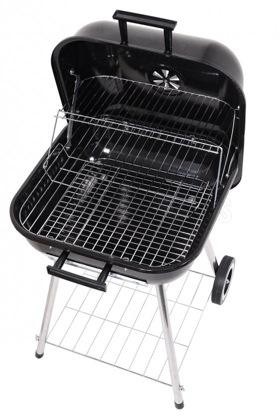 Barbecue au charbon de bois rectangulaire Trapani 46 cm