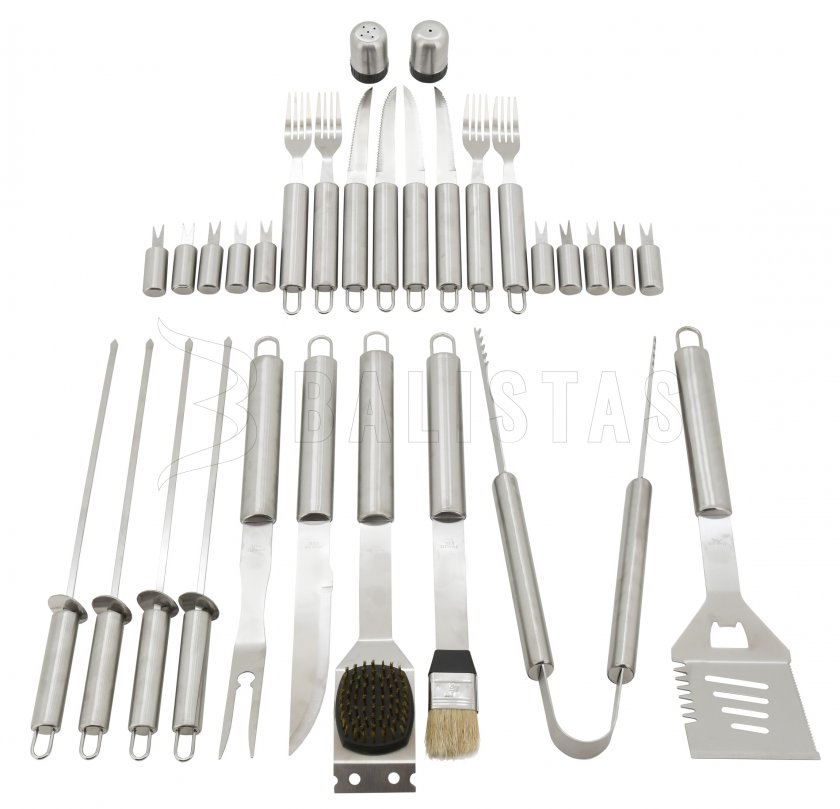 Set d'outils pour grillades 30 pcs ALU case