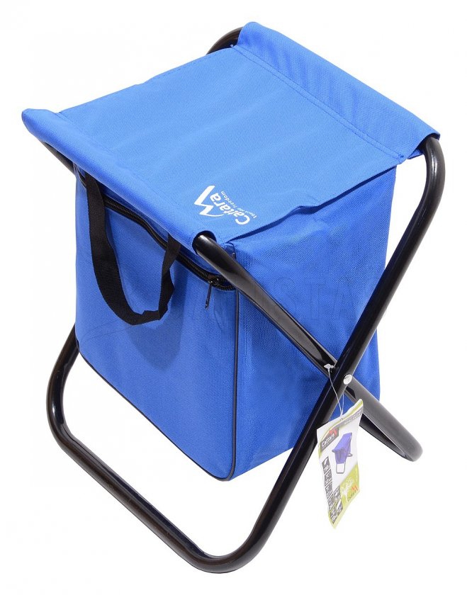 Chaise de camping pliante Malaga bleu