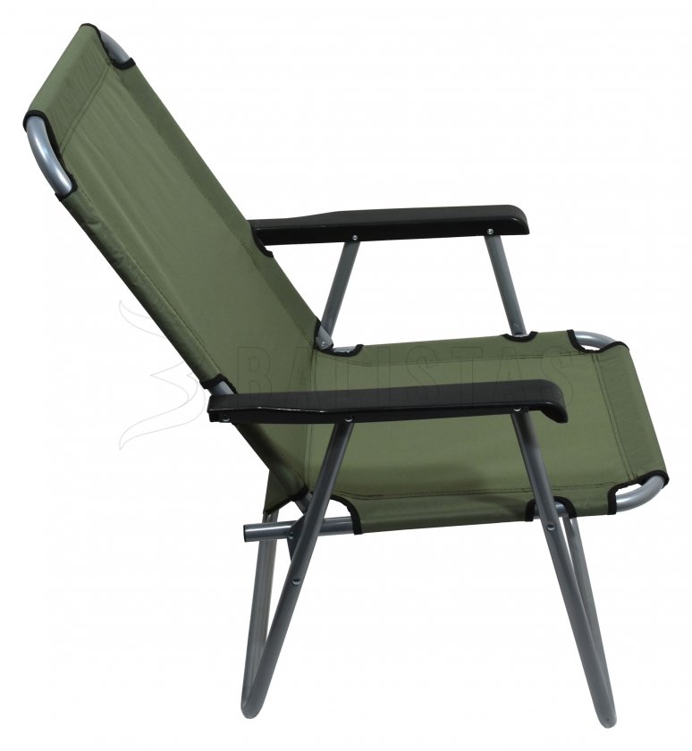 Chaise de camping pliante Lyon vert foncé